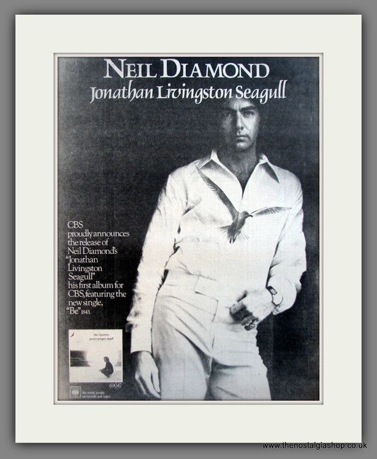 Neil Diamond, Jonathan Livingston Seagull. Original Advert 1973 (ref AD11943)