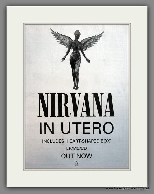 Nirvana. In Utero. Original Advert 1993 (ref AD12049)