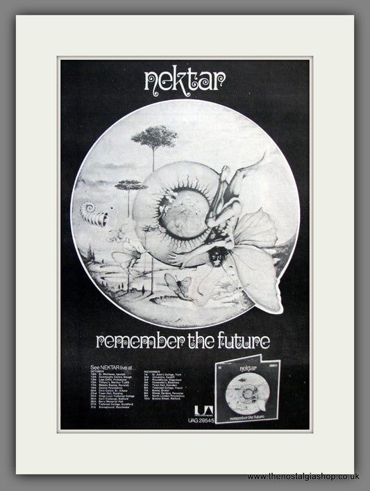 Nektar. Remember The Future. UK Tour Dates. Original Advert 1973 (ref AD12065)