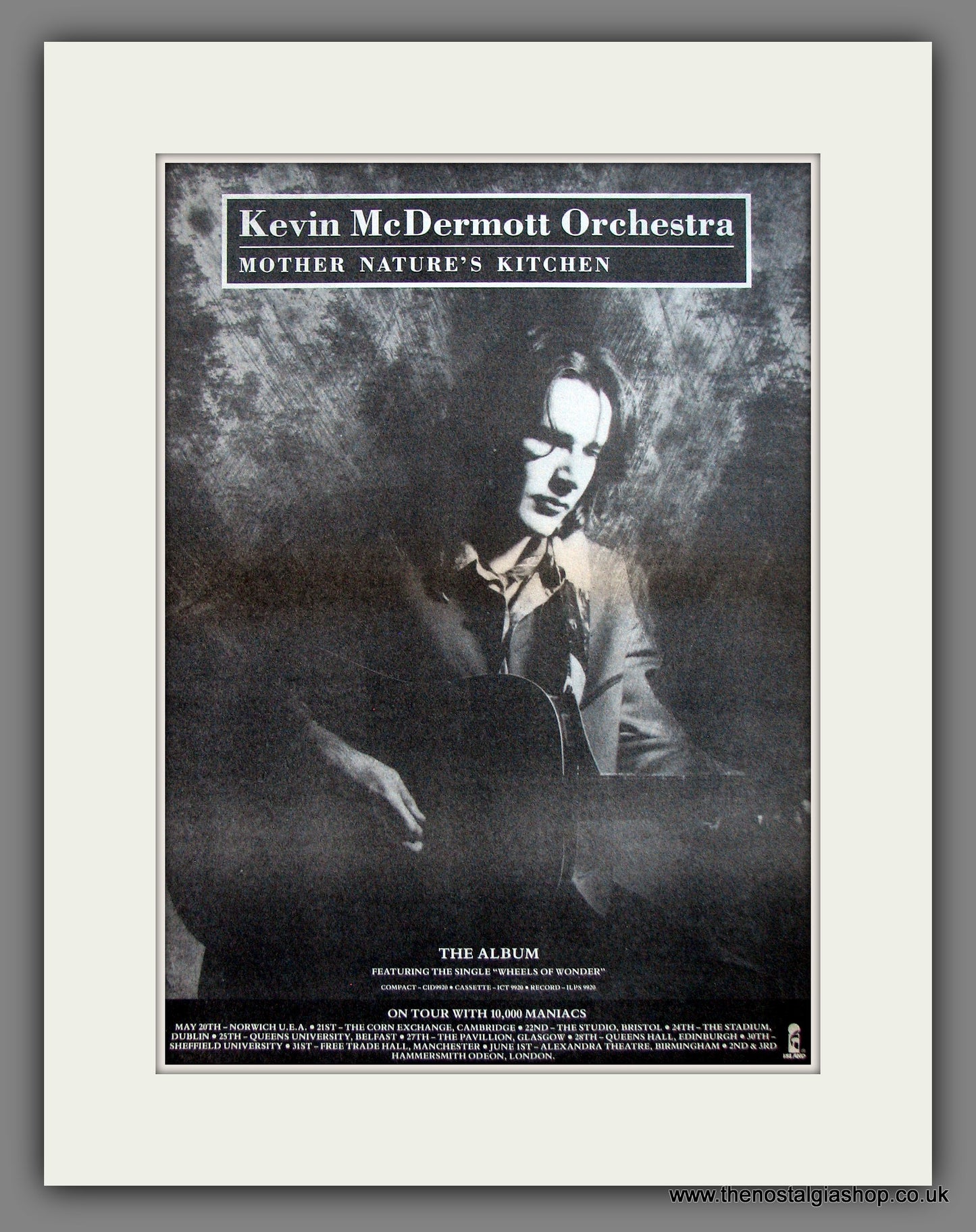 Kevin McDermott Orchestra. Mother Nature's Kitchen.  Original Advert 1989 (ref AD11990)