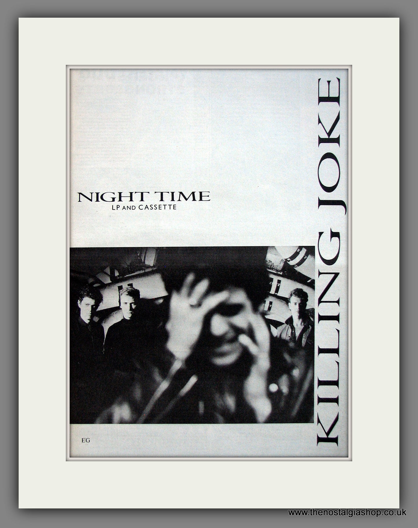 Killing Joke. Night Time. Original Advert 1985 (ref AD11999)