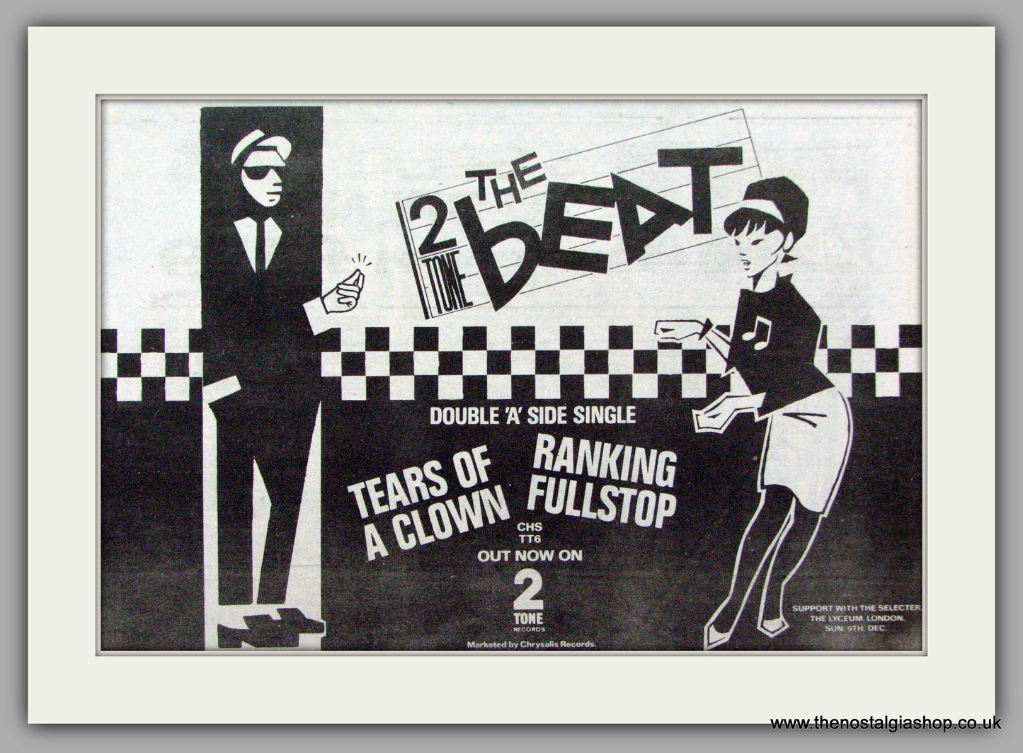 Beat (The) Tears of a Clown. Vintage Advert 1979 (ref AD7486)