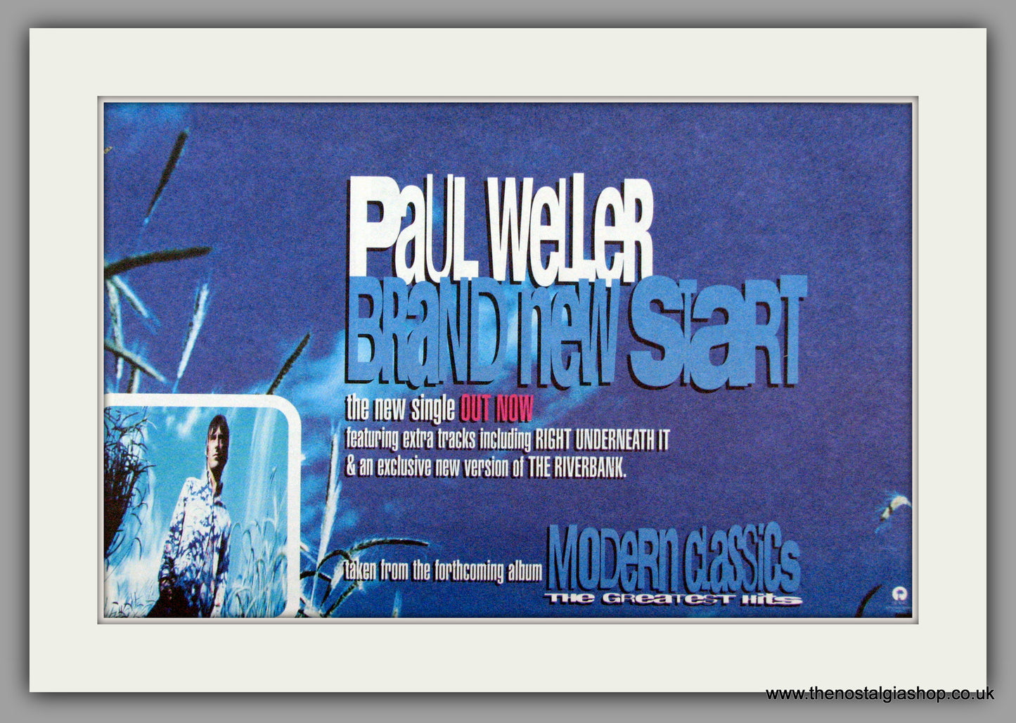 Paul Weller. Brand New Start. Vintage Advert 1998 (ref AD7492)