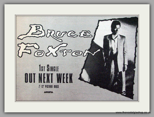 Bruce Foxton. Debut Single. Vintage Advert 1983 (ref AD7506)