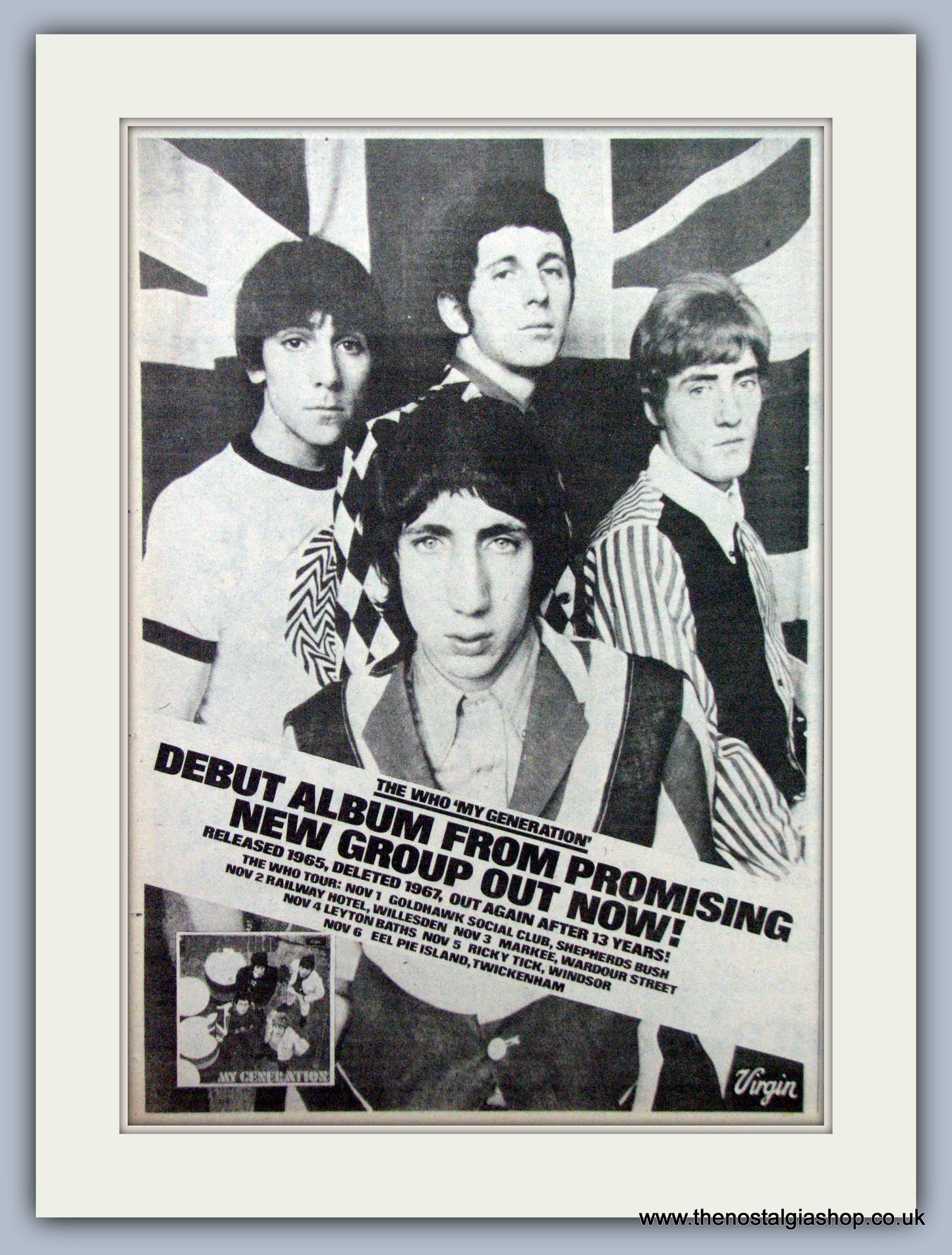 The Who. My Generation. Re-Released. Vintage Advert 1980 (ref AD7518)