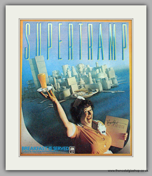 Supertramp. Breakfast Is Served. Original Advert 1979 (ref AD9473)