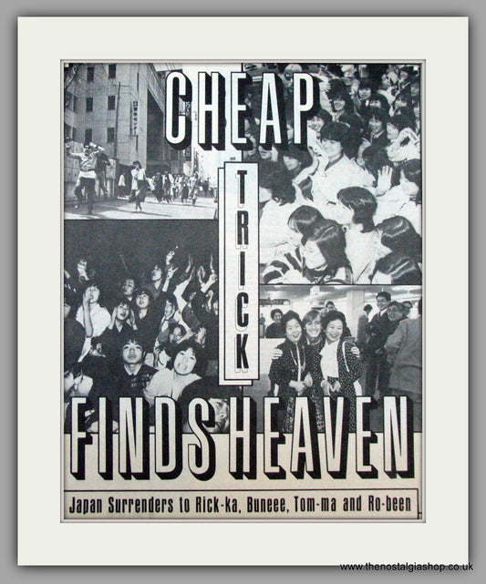 Cheap Trick in Japan. Original Advert 1979 (ref AD9475)