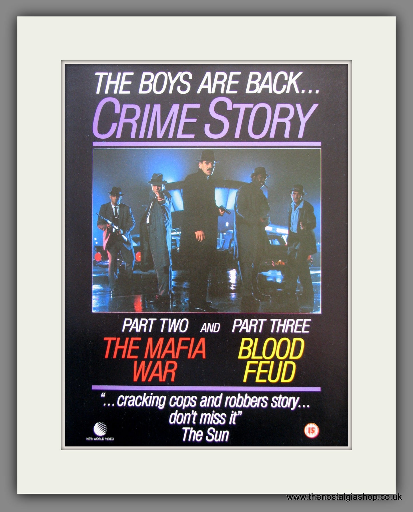 Crime Story. 1987 Original Advert (ref AD54787)