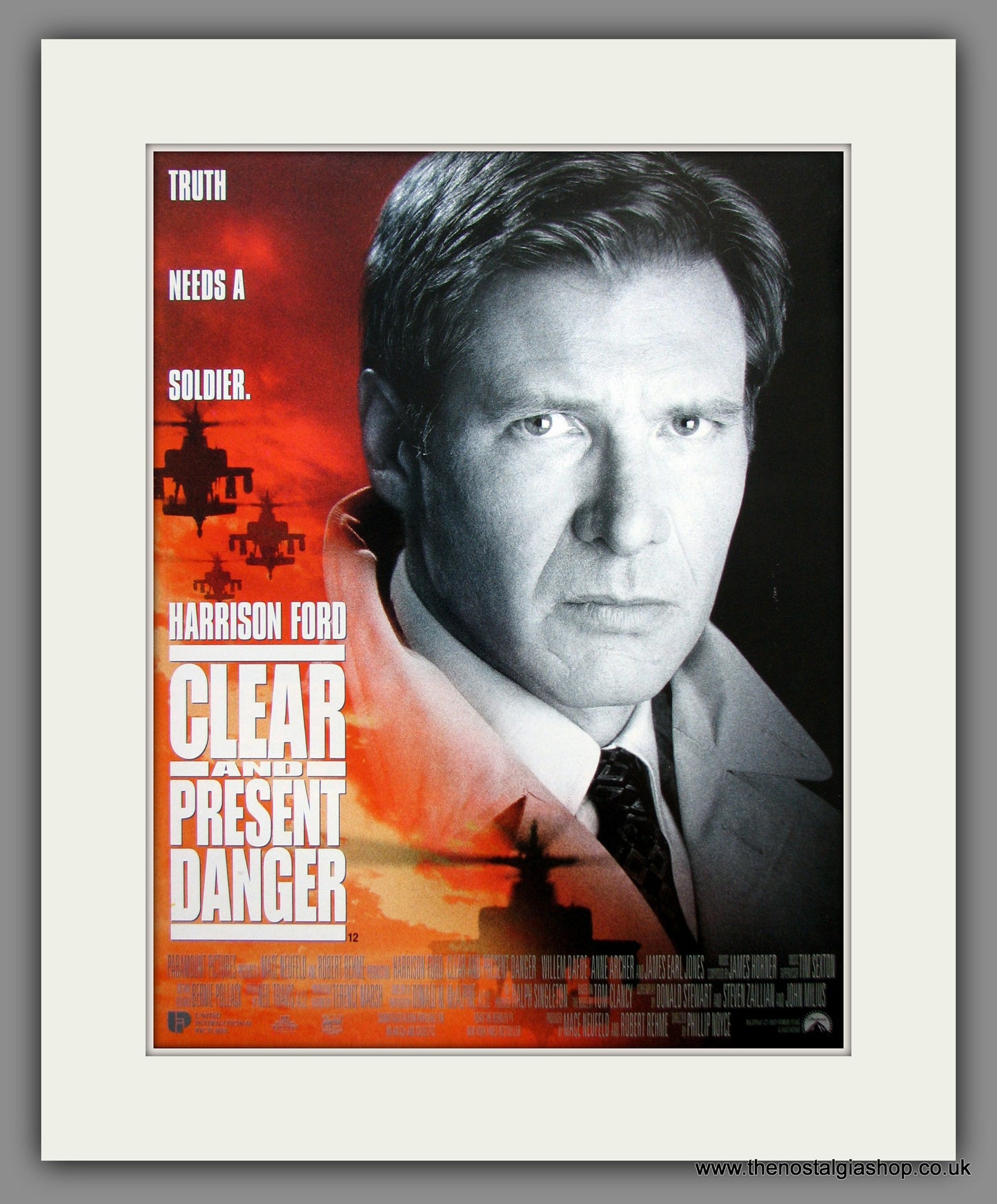 Clear And Present Danger. 1994 Original Advert (ref AD54796)