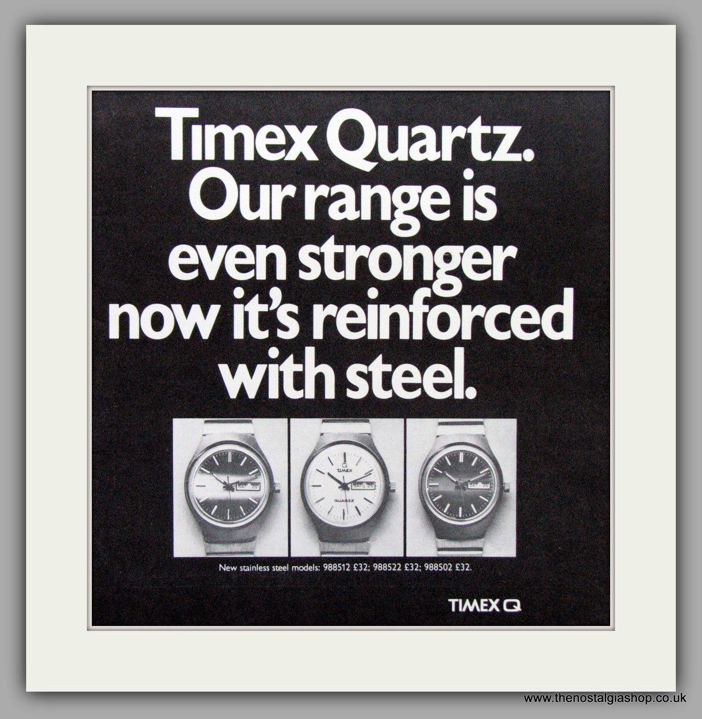 Timex Watches. Original Advert 1976.  (ref AD7648)