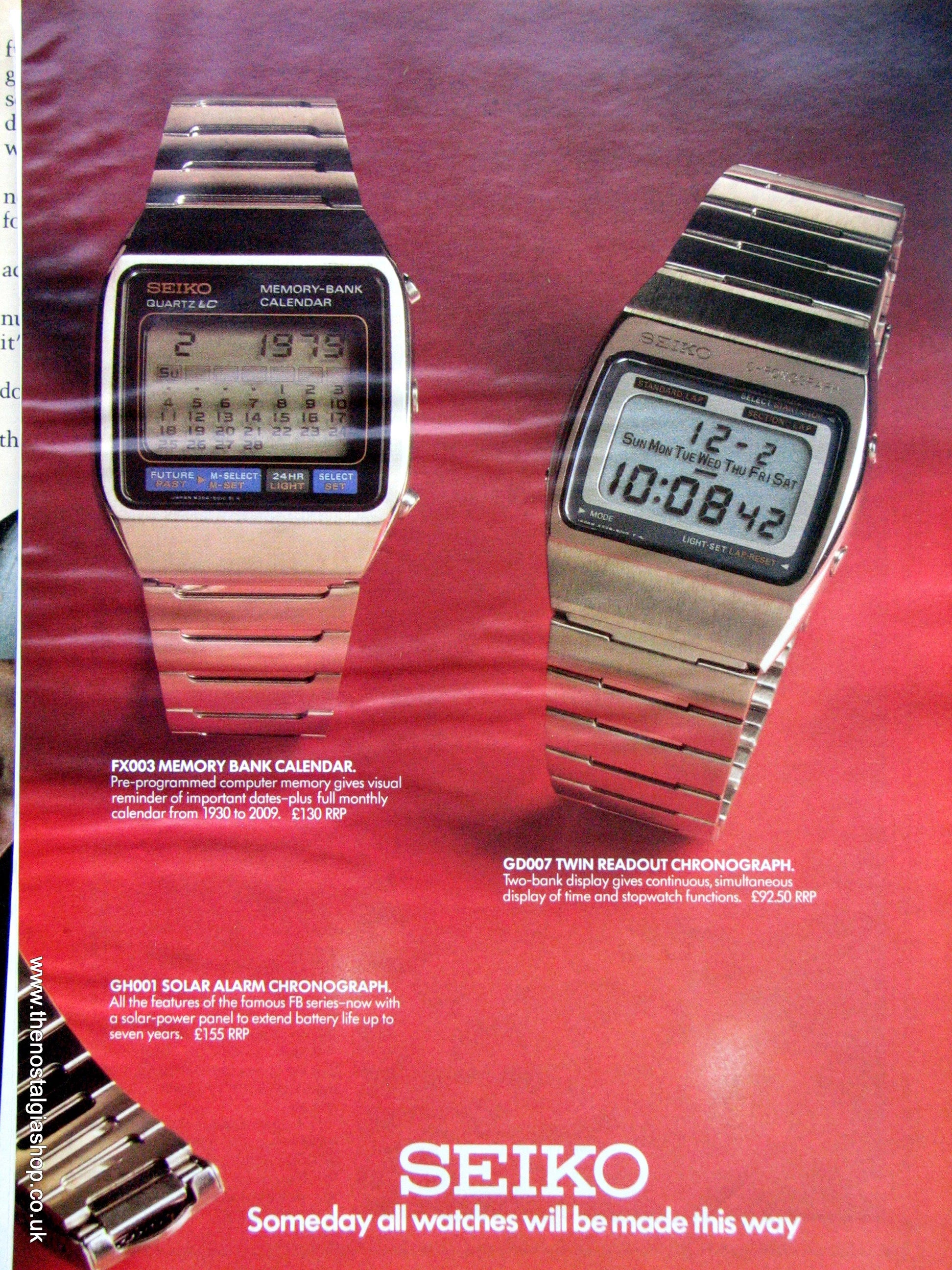 Seiko Watches. Double Original Advert 1979. ref AD7679 The