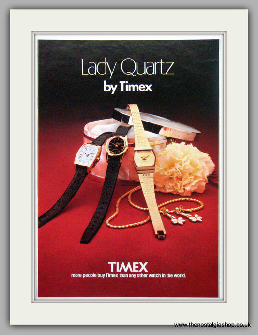 Timex Lady Quartz Watches. Original Advert 1980.  (ref AD7683)