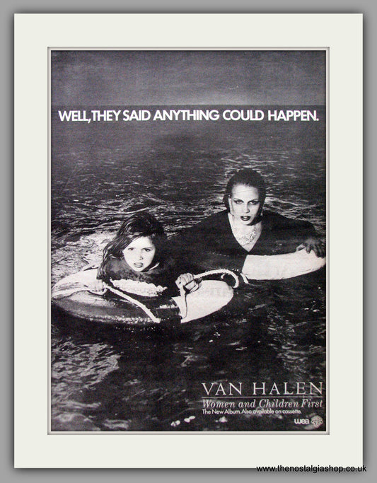 Van Halen. Women And Children First. Vintage Advert 1980 (ref AD9548)