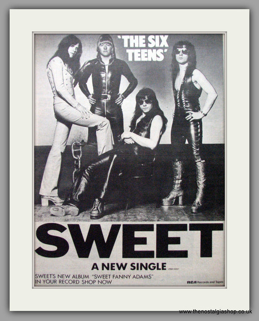 Sweet. The Six Teens. Vintage Advert 1974 (ref AD9595)