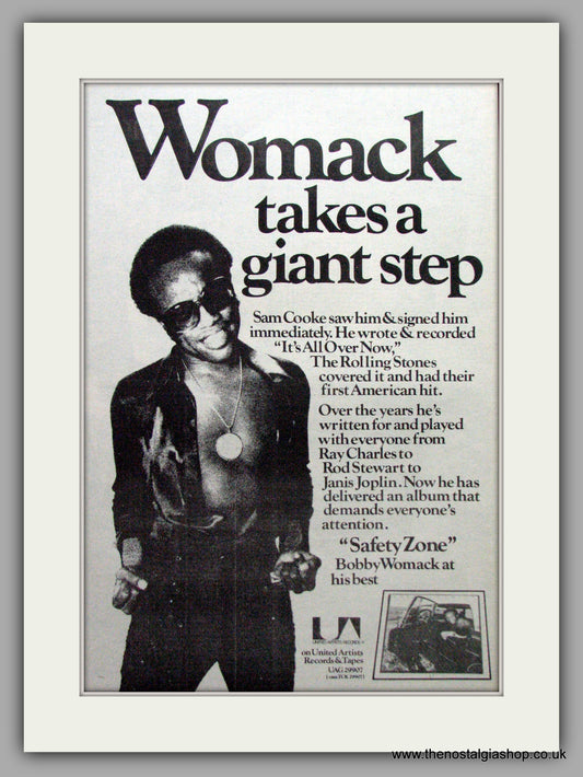 Womack. Safety Zone. Vintage Advert 1976 (ref AD9616)