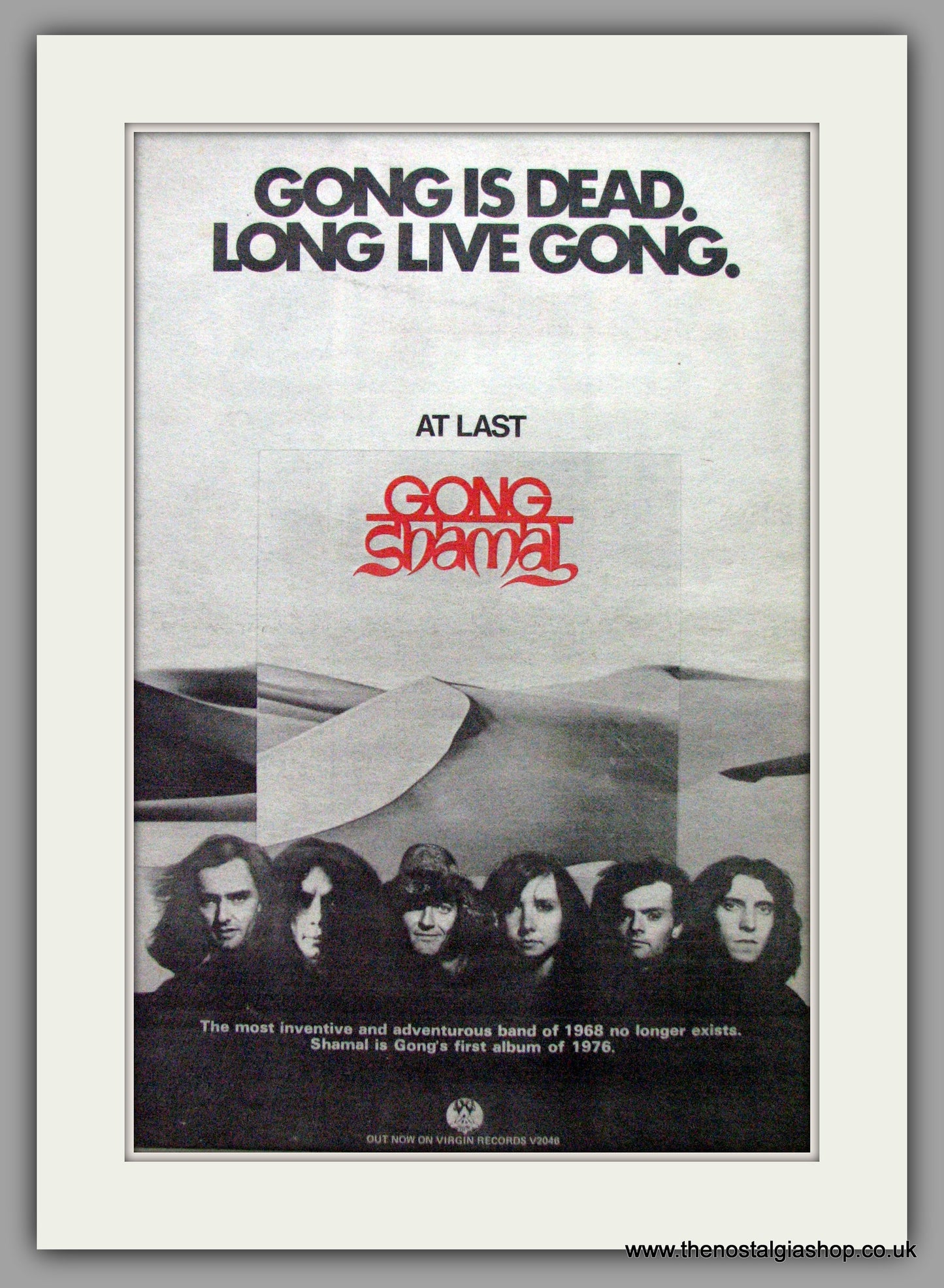 Gong. Shamal. Vintage Advert 1976 (ref AD9636)