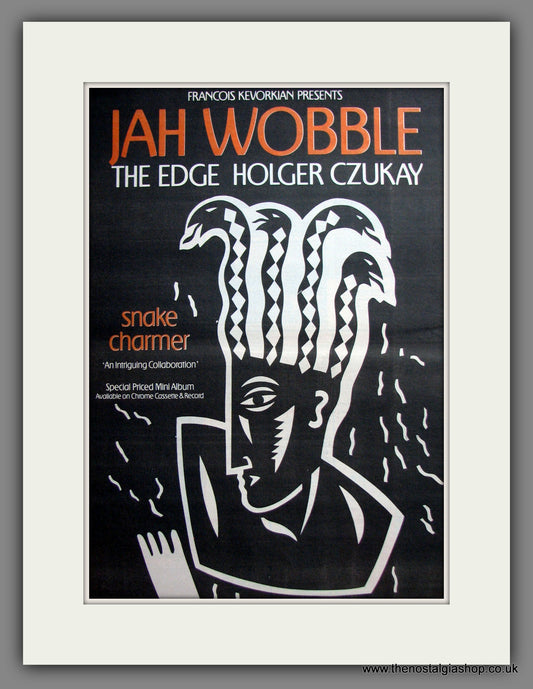 Jah Wobble. Snake Charmer Original Advert 1983 (ref AD12300)