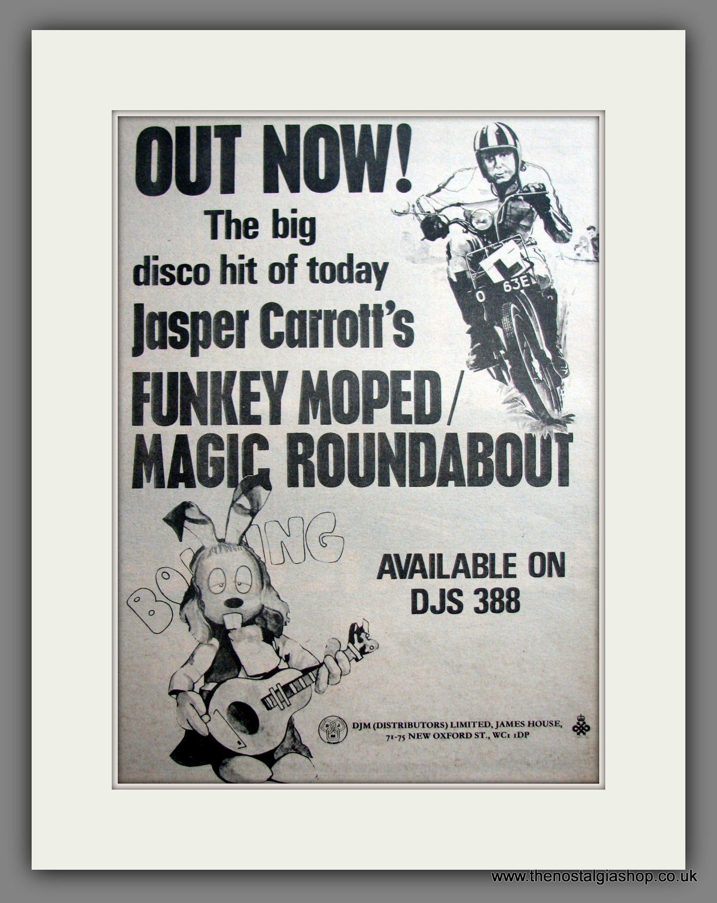 Jasper Carrott. Funky Moped. Original Advert 1975 (ref AD12306)