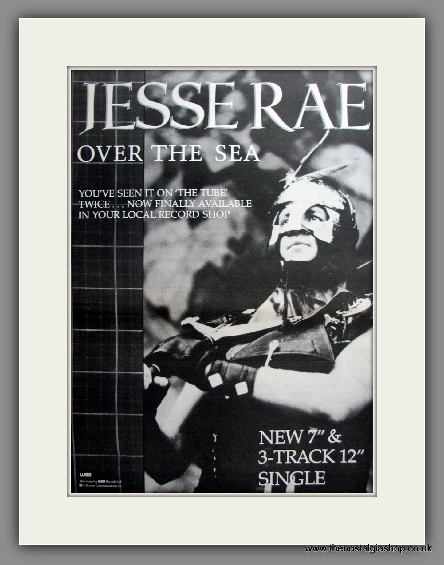 Jesse Rae. Over The Sea. Original Advert 1985 (ref AD12312)