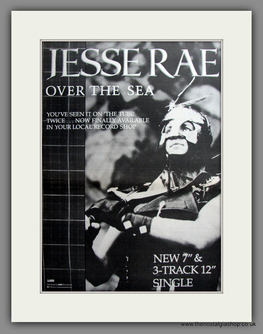 Jesse Rae. Over The Sea. Original Advert 1985 (ref AD12312)