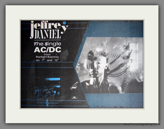 Jeffrey Daniel. AC/DC. Original Advert 1984 (ref AD12315)