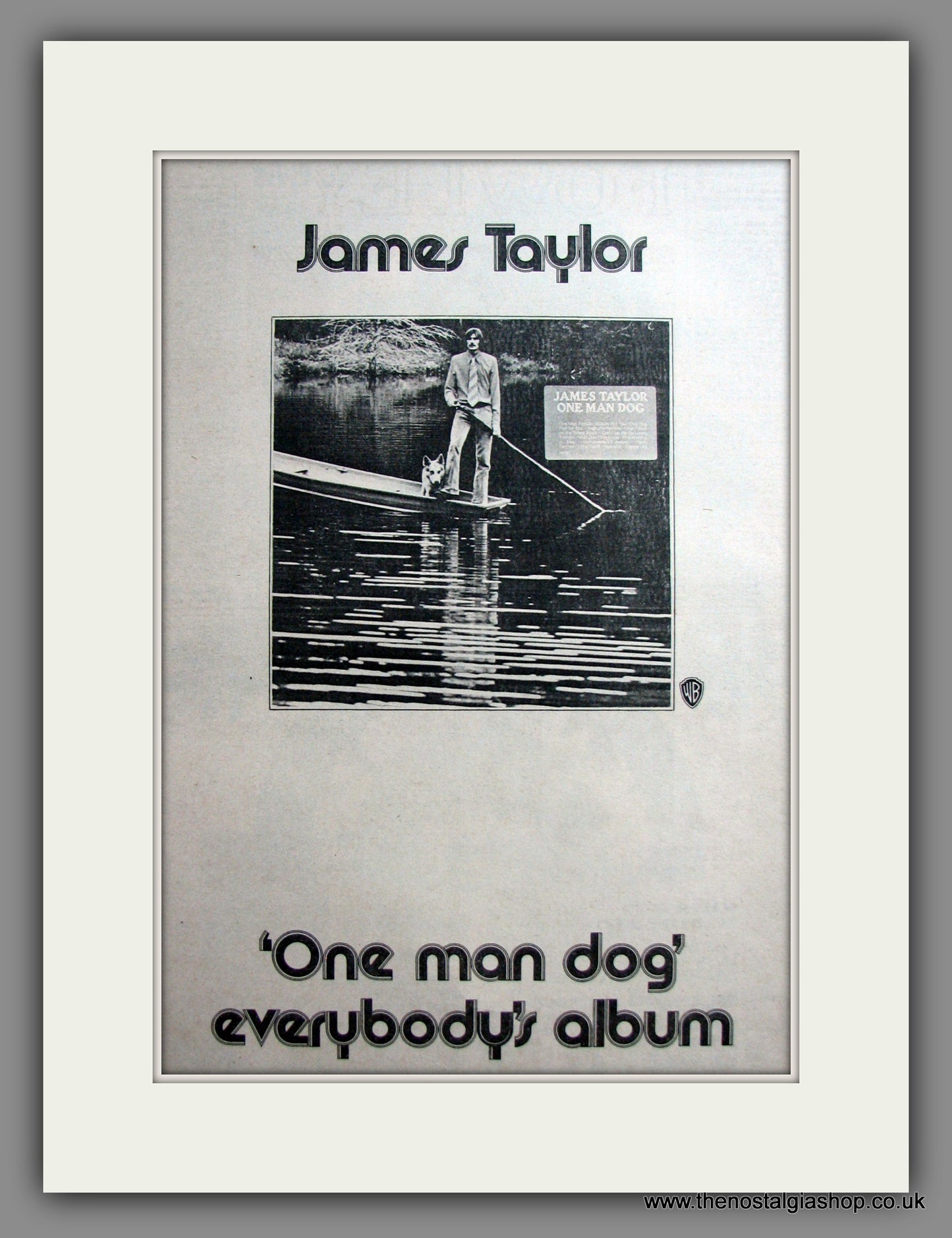 James Taylor. One Man Dog. Original Advert 1972 (ref AD12319)