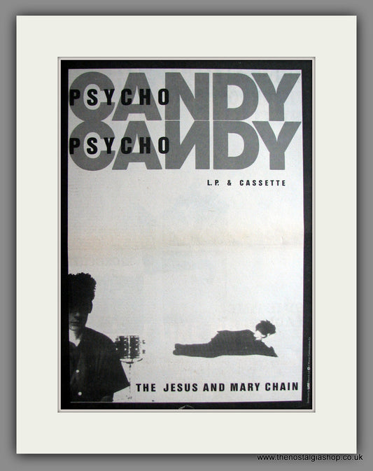 Jesus And Mary Chain, Psycho Candy. Original Advert 1985 (ref AD12434)