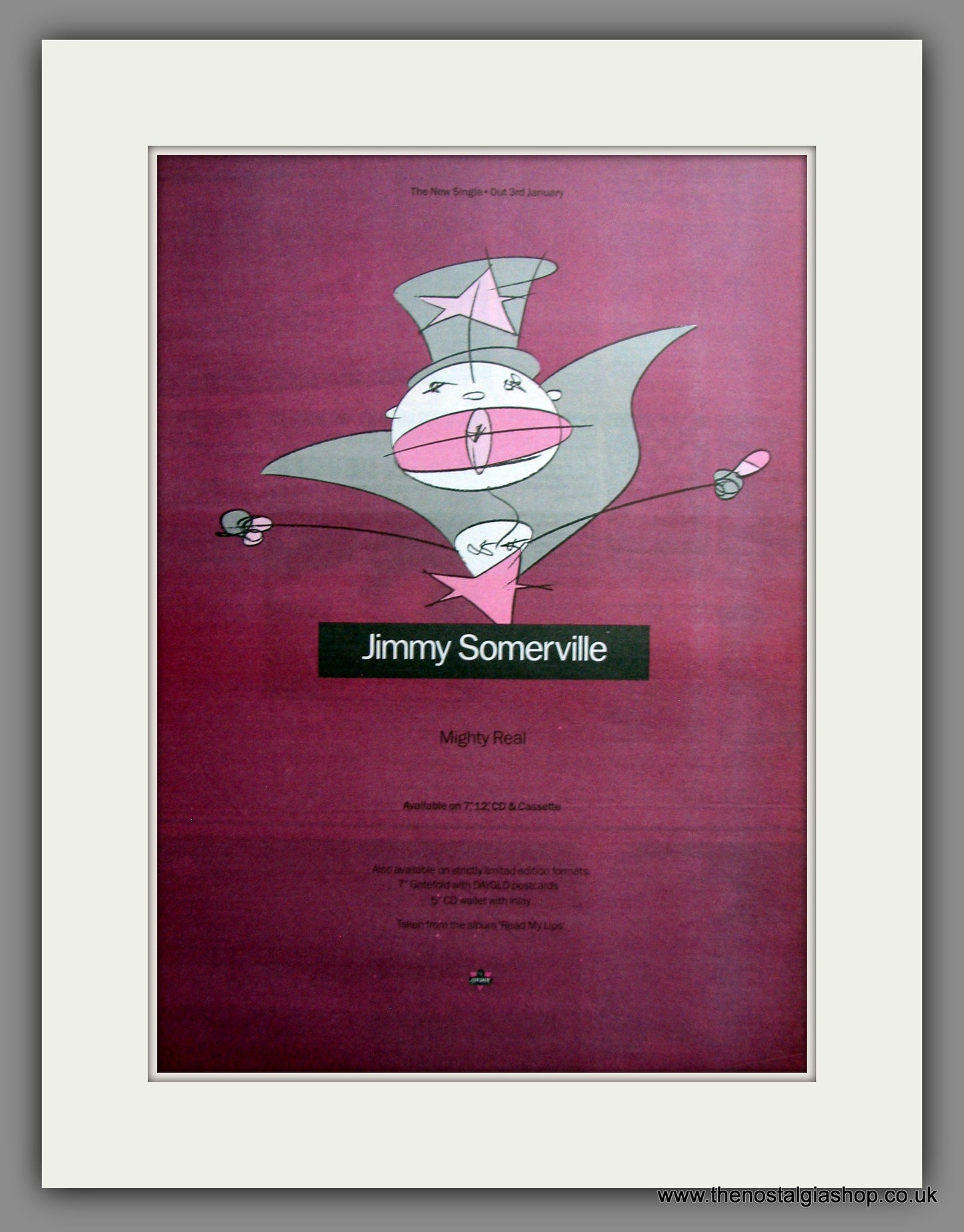 Jimmy Somerville, Mighty Real. Original Advert 1990 (ref AD12440)