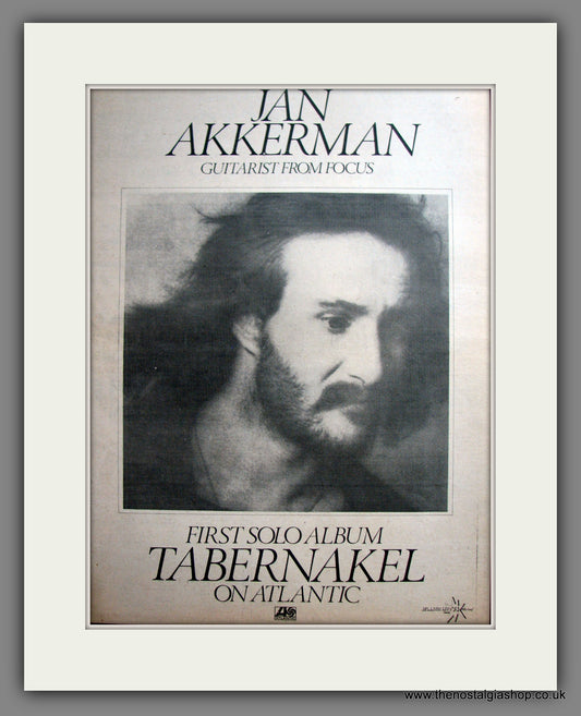 Jan Akkerman, Tabernakel. Original Advert 1974 (ref AD12444)