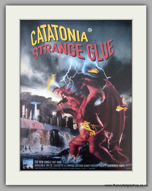 Catatonia. Strange Glue. Vintage Advert 1998 (ref AD9643)