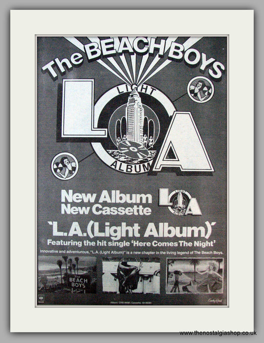 Beach Boys. L.A. Light Album. Vintage Advert 1979 (ref AD9661)