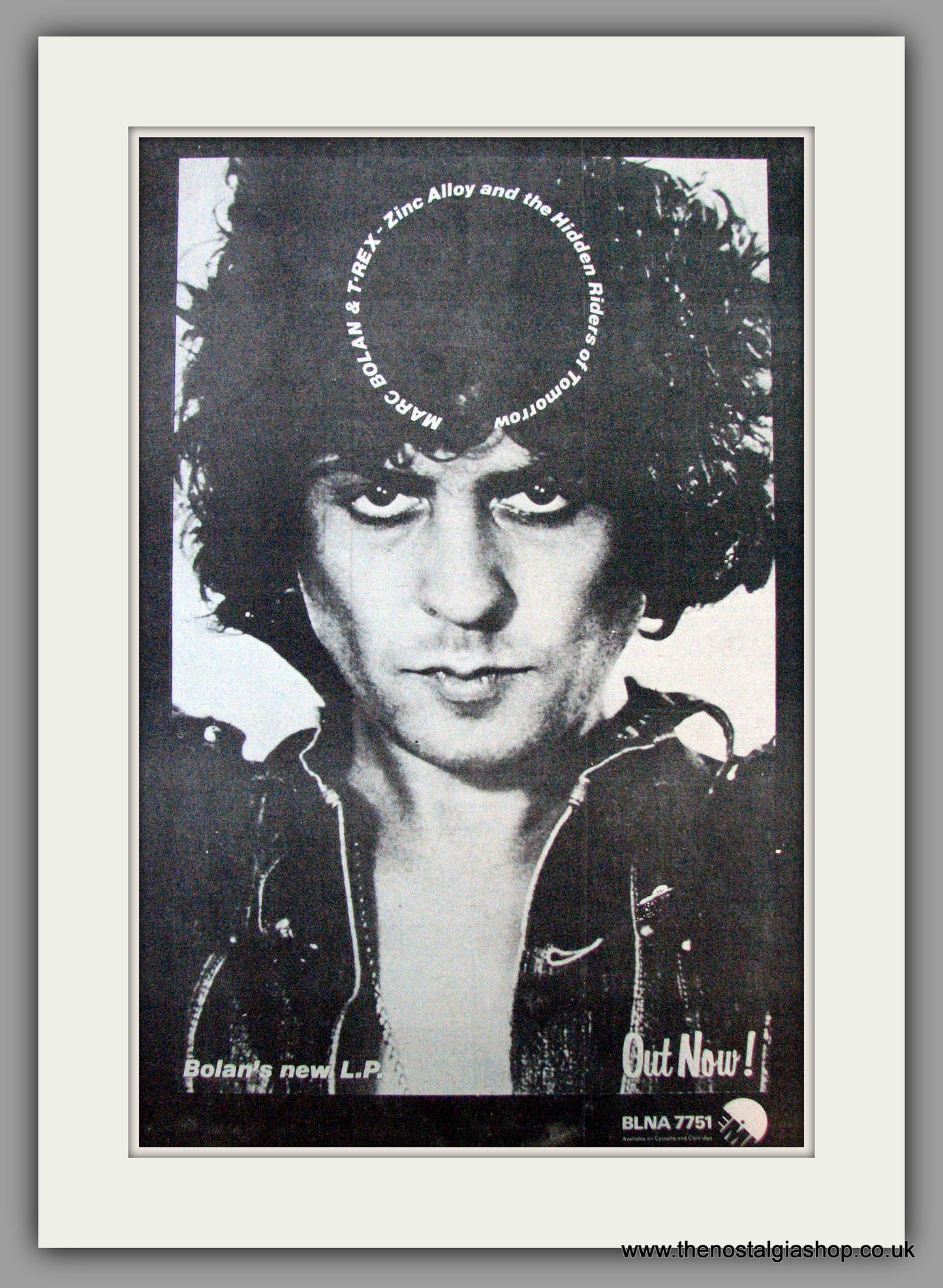 Marc Bolan. Zinc Alloy. Vintage Advert 1974 (ref AD9676)