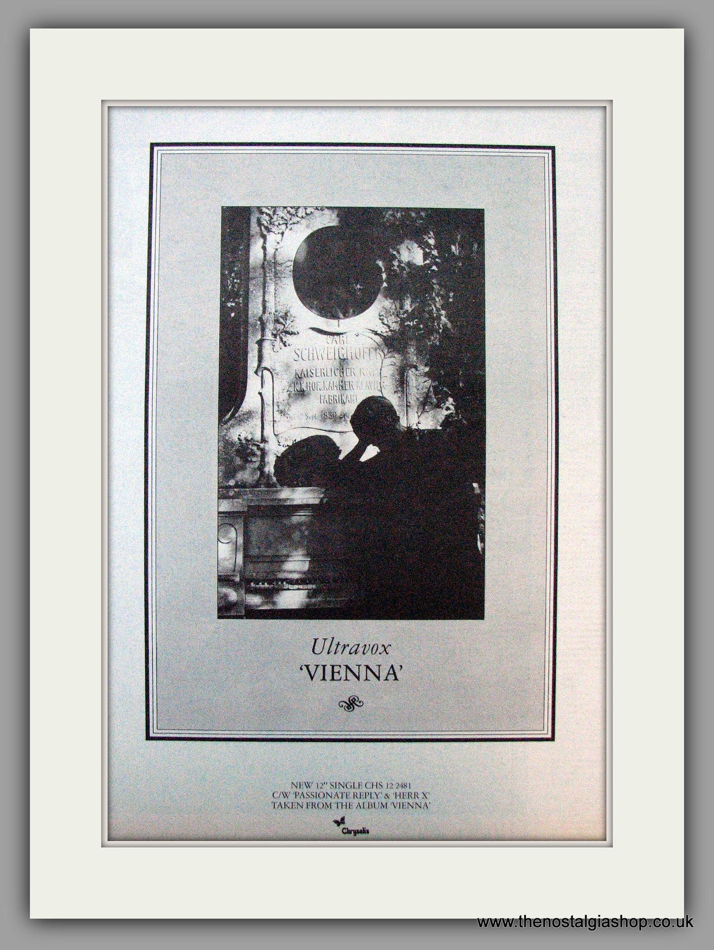 Ultravox. Vienna. Vintage Advert 1981 (ref AD9679)