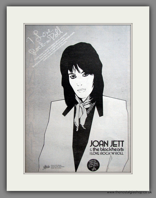 Joan Jett & The Blackhearts I Love Rock-n-Roll. Original Advert 1982 (ref AD12498)