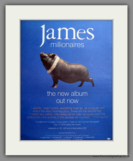 James Millionaires. Original Advert 1999 (ref AD12504)