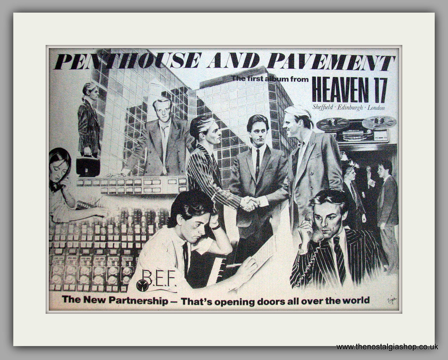 Heaven 17. Penthouse And Pavement. Vintage Advert 1981 (ref AD9686)