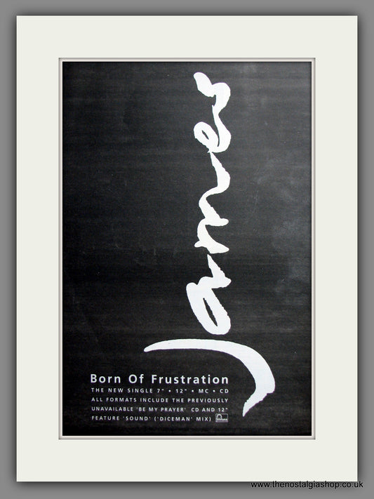 James Born Of Frustration. Original Advert 1992 (ref AD12505)