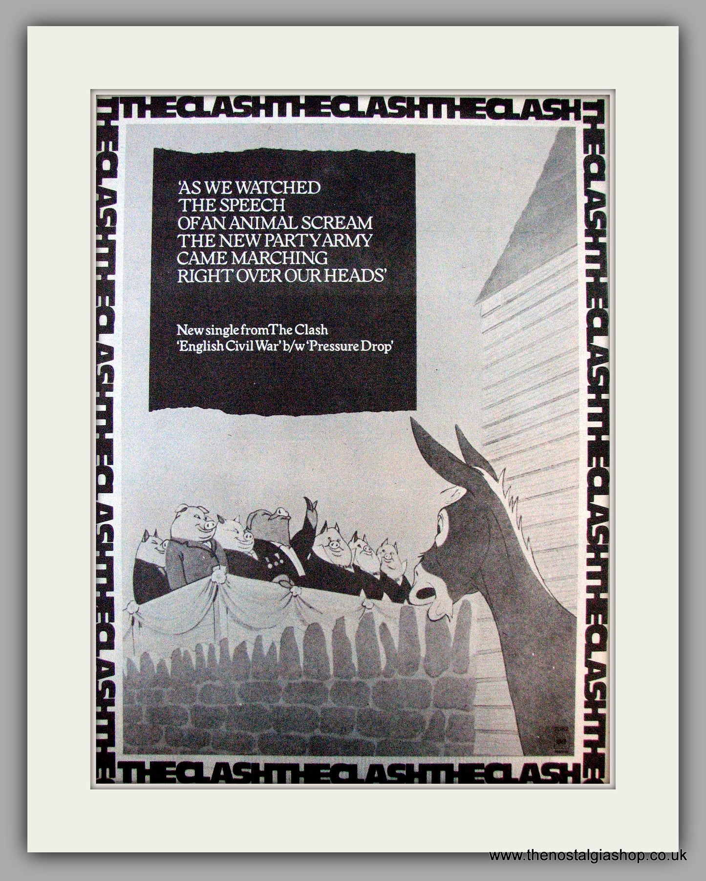 Clash (The) English Civil War. Vintage Advert 1979 (ref AD9687)