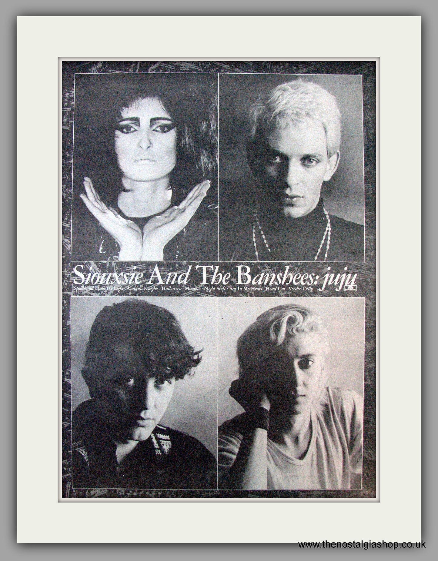 Siouxsie And The Banshees. Juju. Vintage Advert 1981 (ref AD9697)