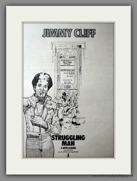 Jimmy Cliff Struggling Man. Original Advert 1974 (ref AD12517)