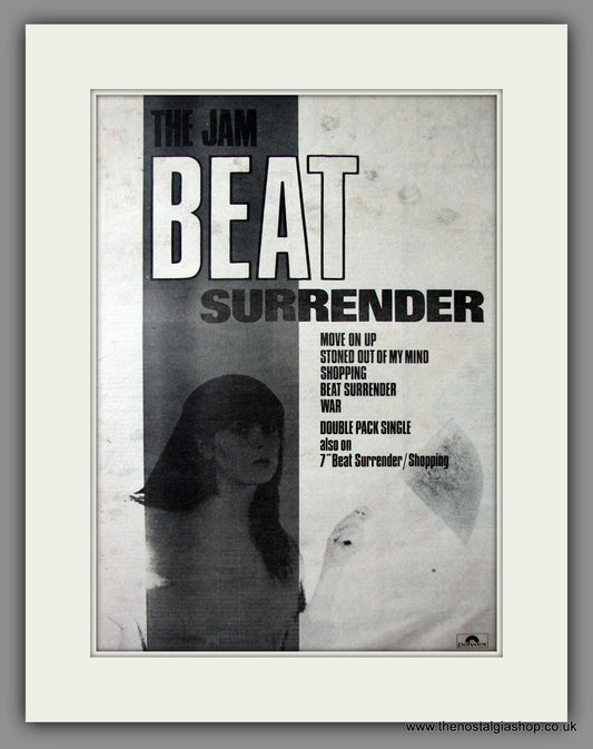 Jam (The) Beat Surrender. Original Advert 1982 (ref AD12532)