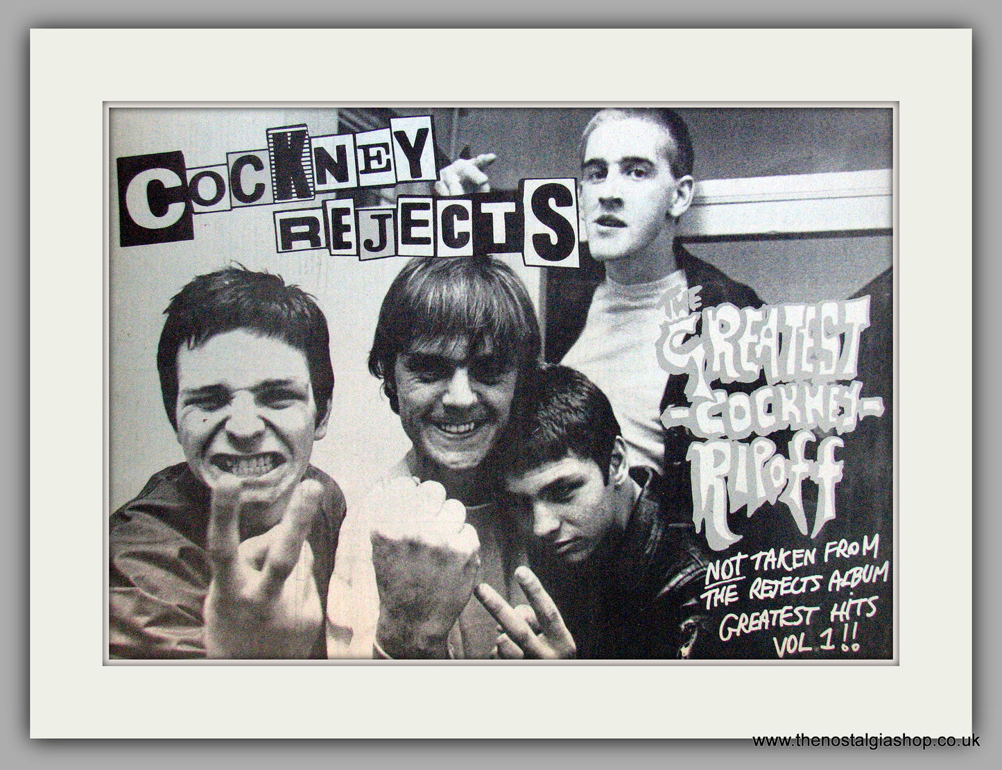 Cockney Rejects. The Greatest Cockney Ripoff. Vintage Advert 1980 (ref AD9713)