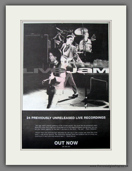 Jam (The) Live. Original Advert 1993 (ref AD12543)