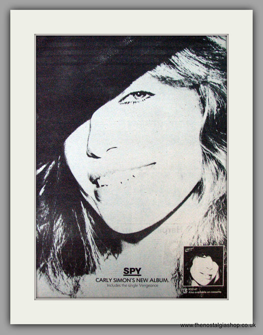 Carly Simon. Spy. Vintage Advert 1979 (ref AD9740)