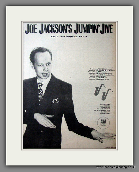 Joe Jackson's Jumpin' Jive. Original Advert 1981 (ref AD12572)