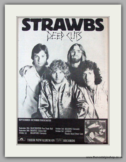 Strawbs. Deep Cuts. Vintage Advert 1976 (ref AD9745)