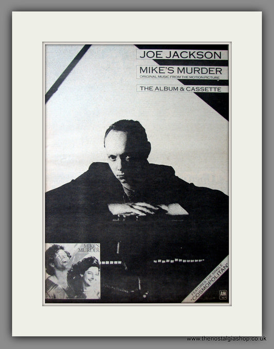 Joe Jackson Mike's Murder. Original Advert 1983 (ref AD12575)