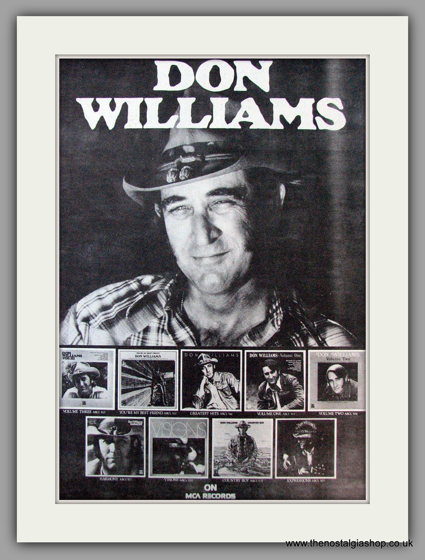 Don Williams. Vintage Advert 1979 (ref AD9757)