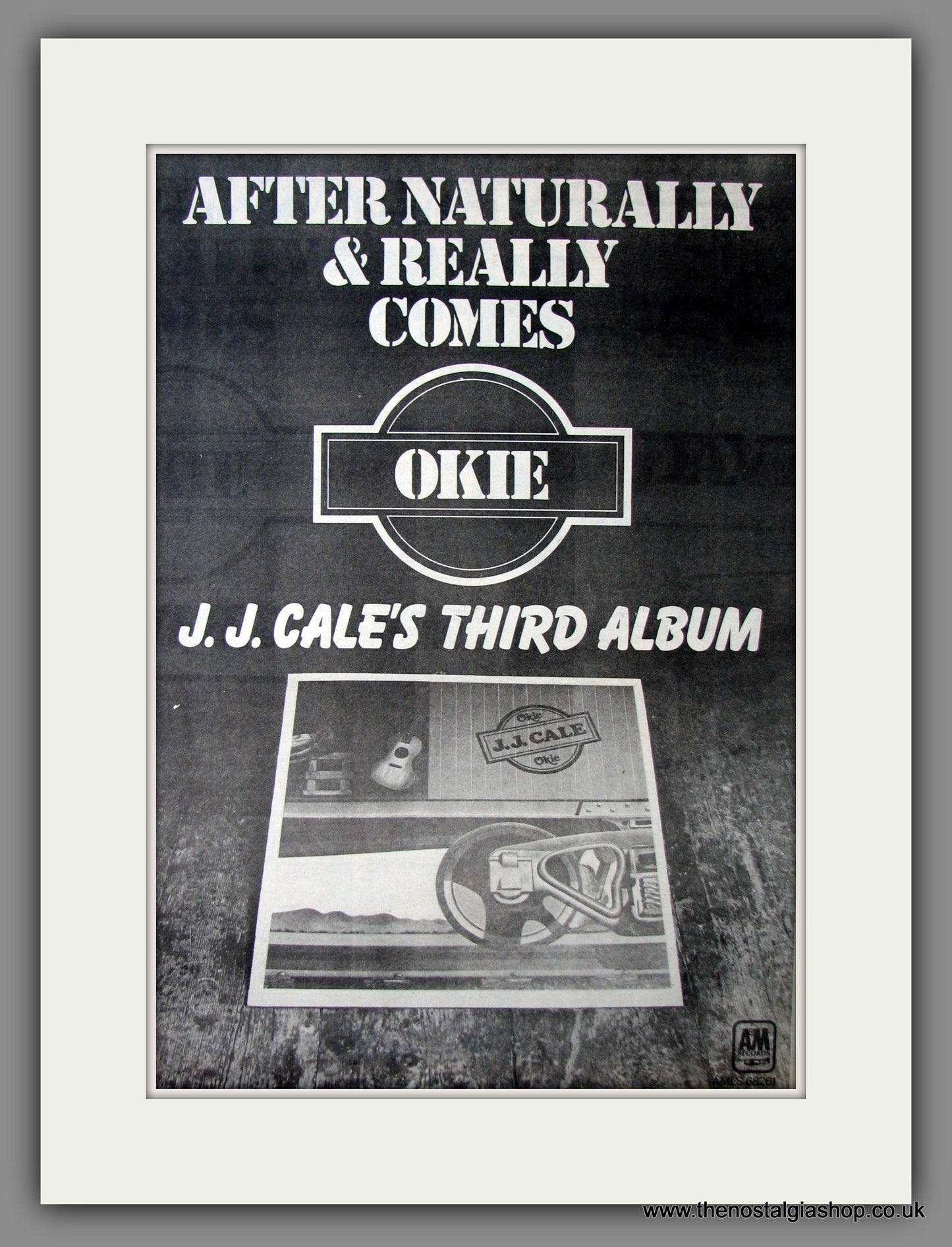 John Cale Okie. Original Advert 1974 (ref AD12588)