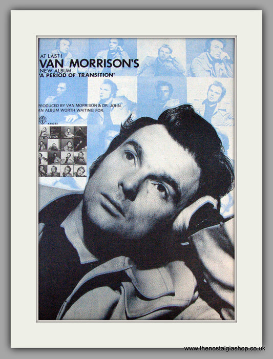 Van Morrison. A Period of Transition. Original Advert 1977 (ref AD9116)